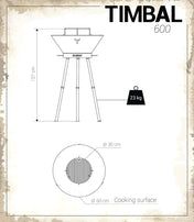 Bålgrill Timbal 600