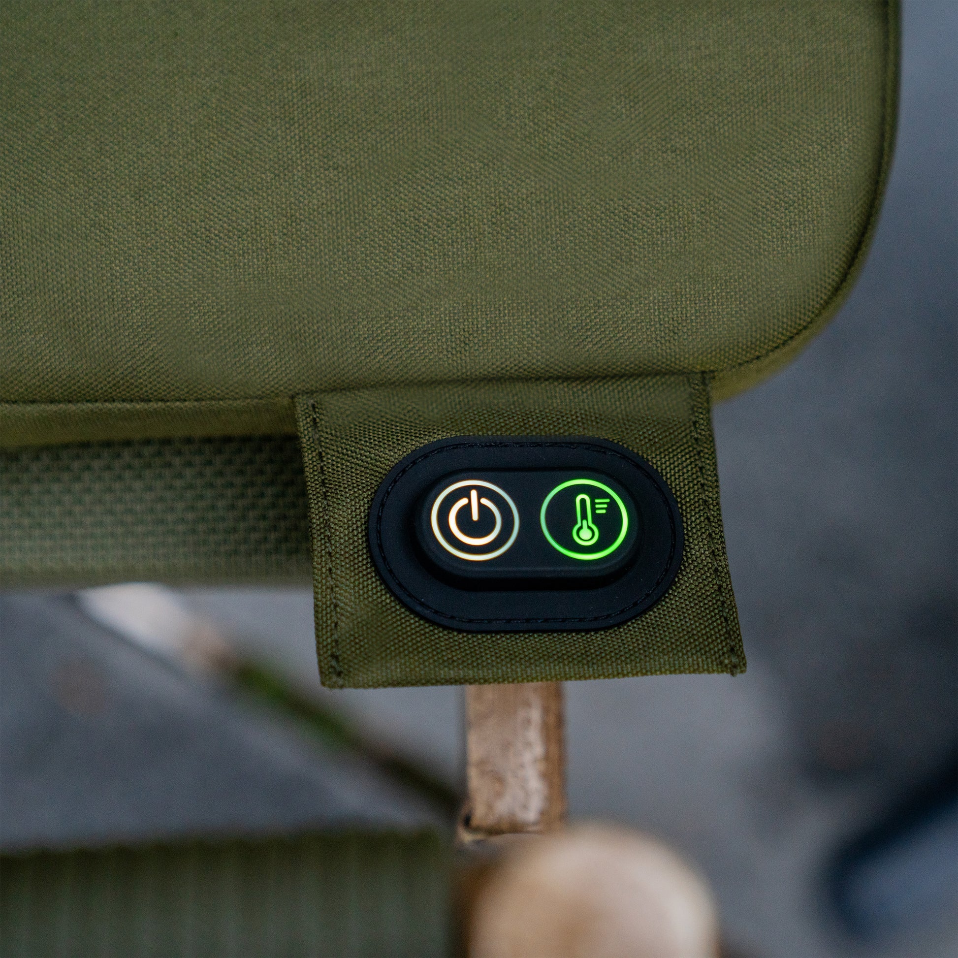 Smart Hagepute med varmesensor, khaki/grønn