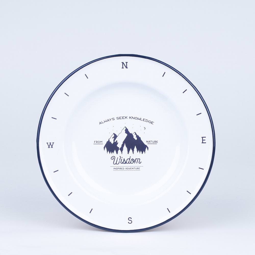 Emaljert Tallerken 24cm, WISDOM