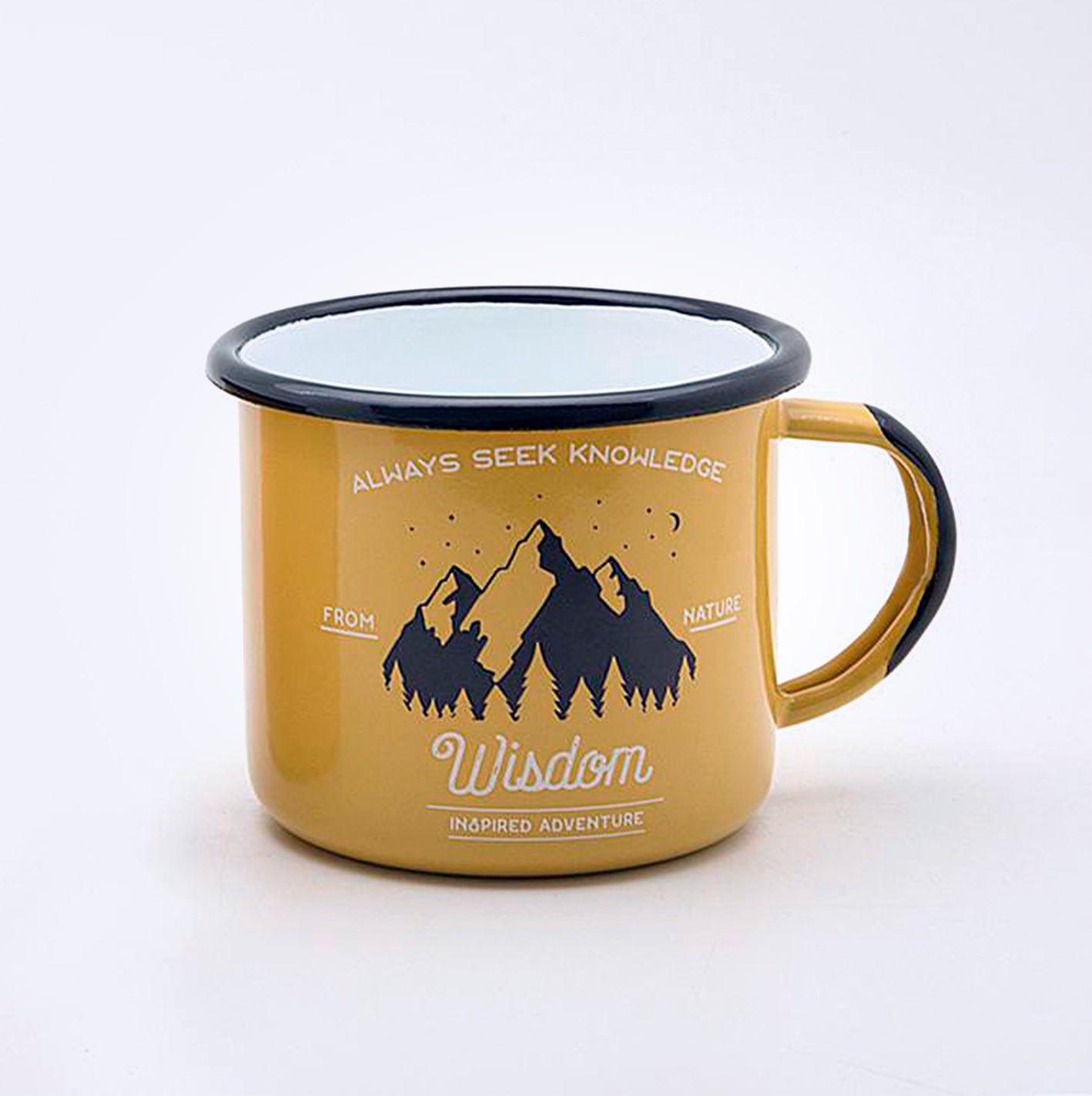 Emaljert Turkopp gul 350ml, WISDOM