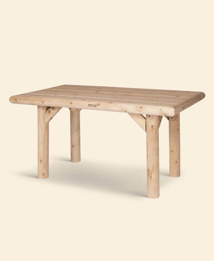 Et flott og litt større hagebord, eller loungebord som noen vil kalle det. Bordet gir god plass til en mat utendørs eller kveldens drinker. Et solid, praktisk og dekorativt utebord i sedertre. Passer perfekt sammen med log stoler eller benker. <ul> <li>håndlaget i sedertre</li> <li>106x140 cm / høyde: 77 cm</li> <li>vedlikeholdsvennlig</li> <li>robust og solid spisebord</li> <li>lang levetid</li> <li>fra canadian outdoor</li> </ul> <strong><em><span style="color: #ff6600;">forventet sendingsklare: 15. Feb. 2022</span></em></strong>